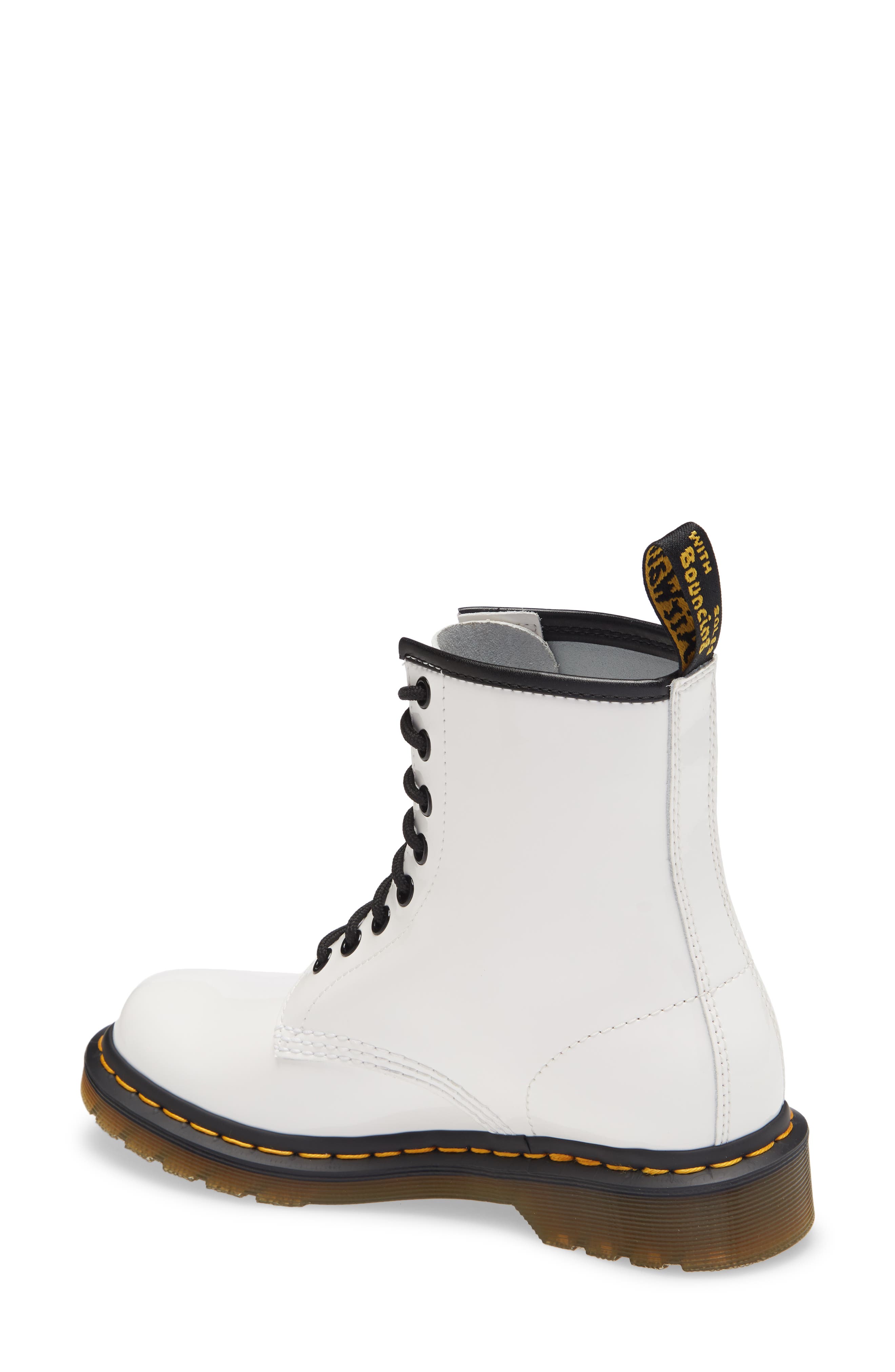 Gender Inclusive 1460 W Boot, Alternate, color, WHITE