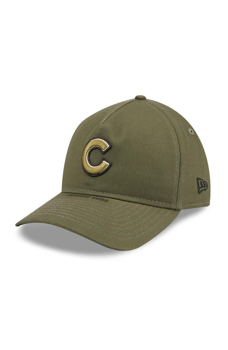 New Era Men's New Era  Olive Chicago Cubs 2026 Armed Forces Day 9TWENTY Adjustable Hat, Alternate, color, Olive