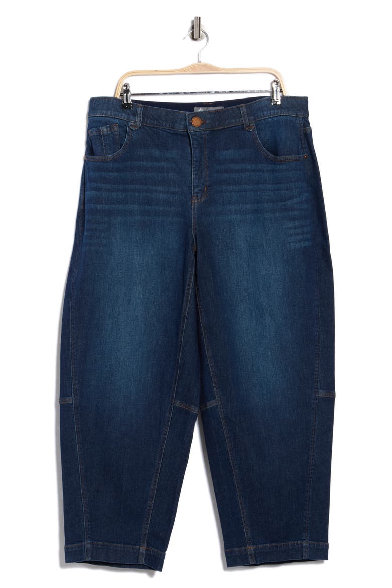 Relaxed Barrel Leg Jeans, Alternate, color, INDIGO