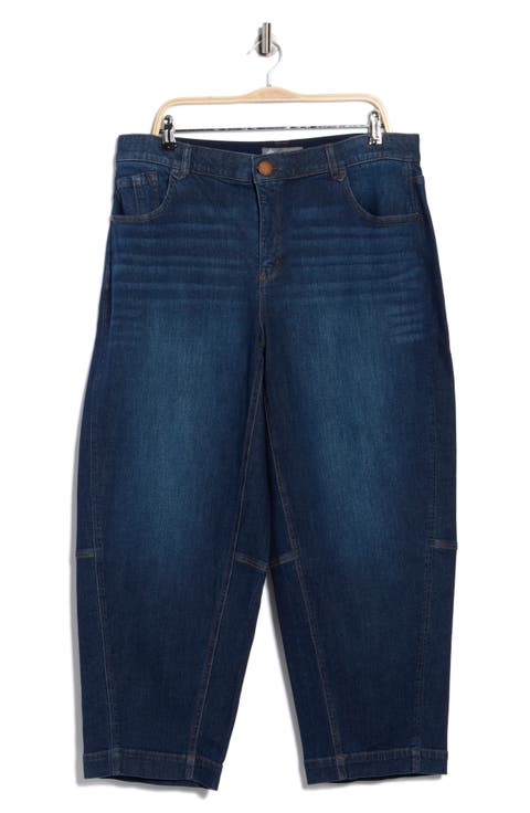 Relaxed Barrel Leg Jeans (Plus)