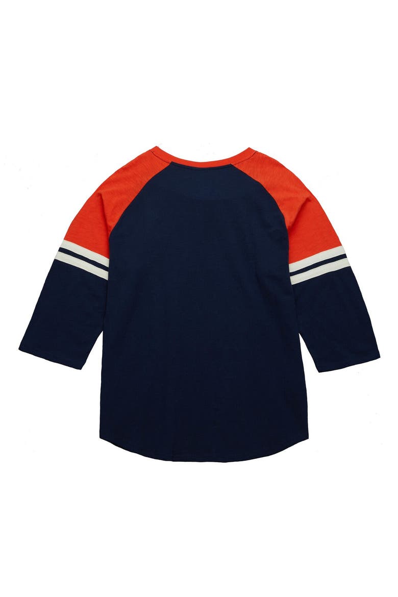 Men's Mitchell & Ness Navy San Diego Padres Cooperstown Collection Legendary Raglan Slub Henley 3/4-Sleeve T-Shirt, Alternate, color, Navy