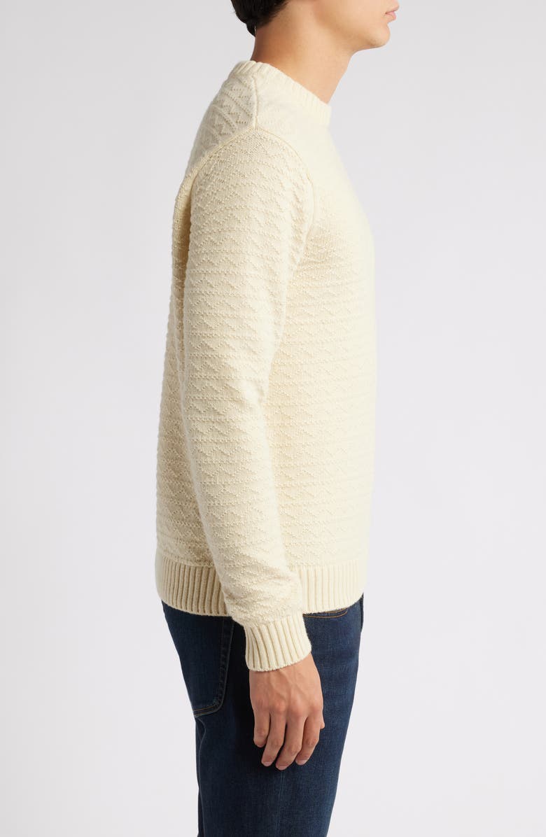 Schott NYC Wool Blend Zigzag Stitch Sweater, Alternate, color, 