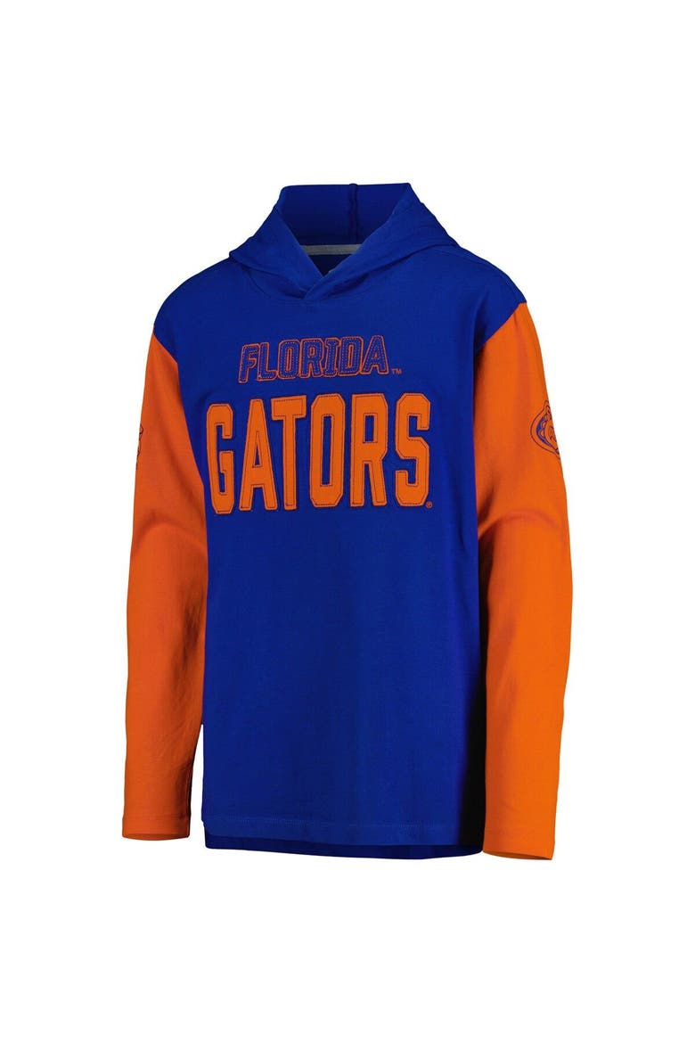 Youth Royal Florida Gators Heritage Hoodie Long Sleeve T-Shirt, Alternate, color, Royal