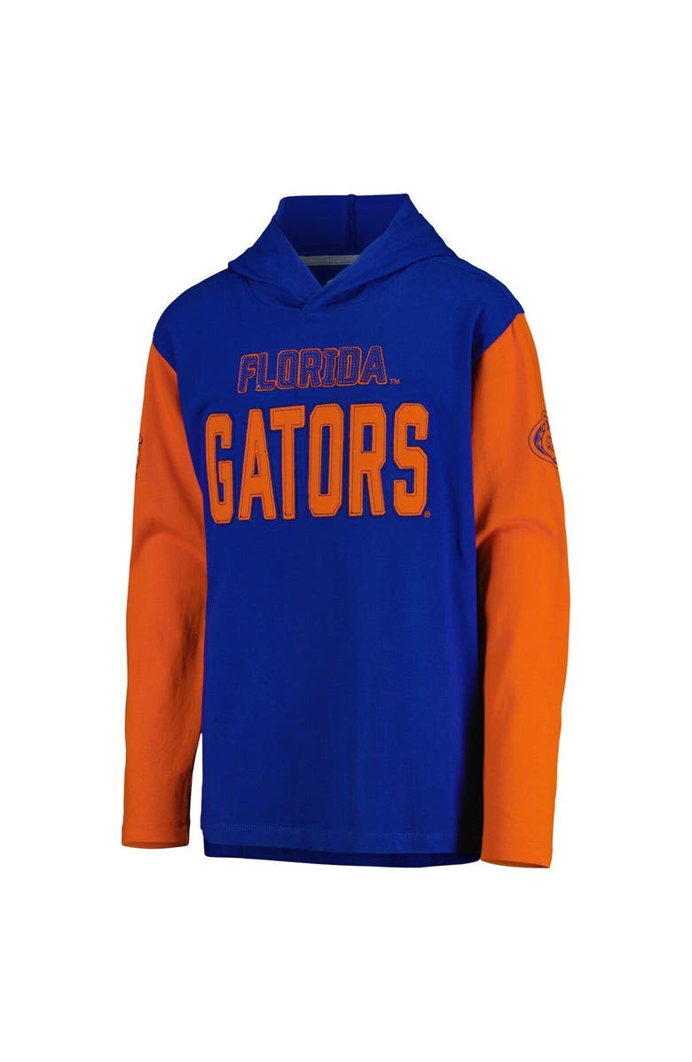 Outerstuff Youth Royal Florida Gators Heritage Hoodie Long Sleeve T-Shirt, Alternate, color,