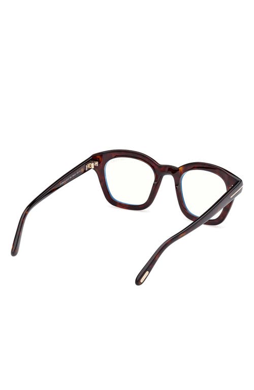 Tom Ford 49mm Square Blue Light Blocking Optical Glasses