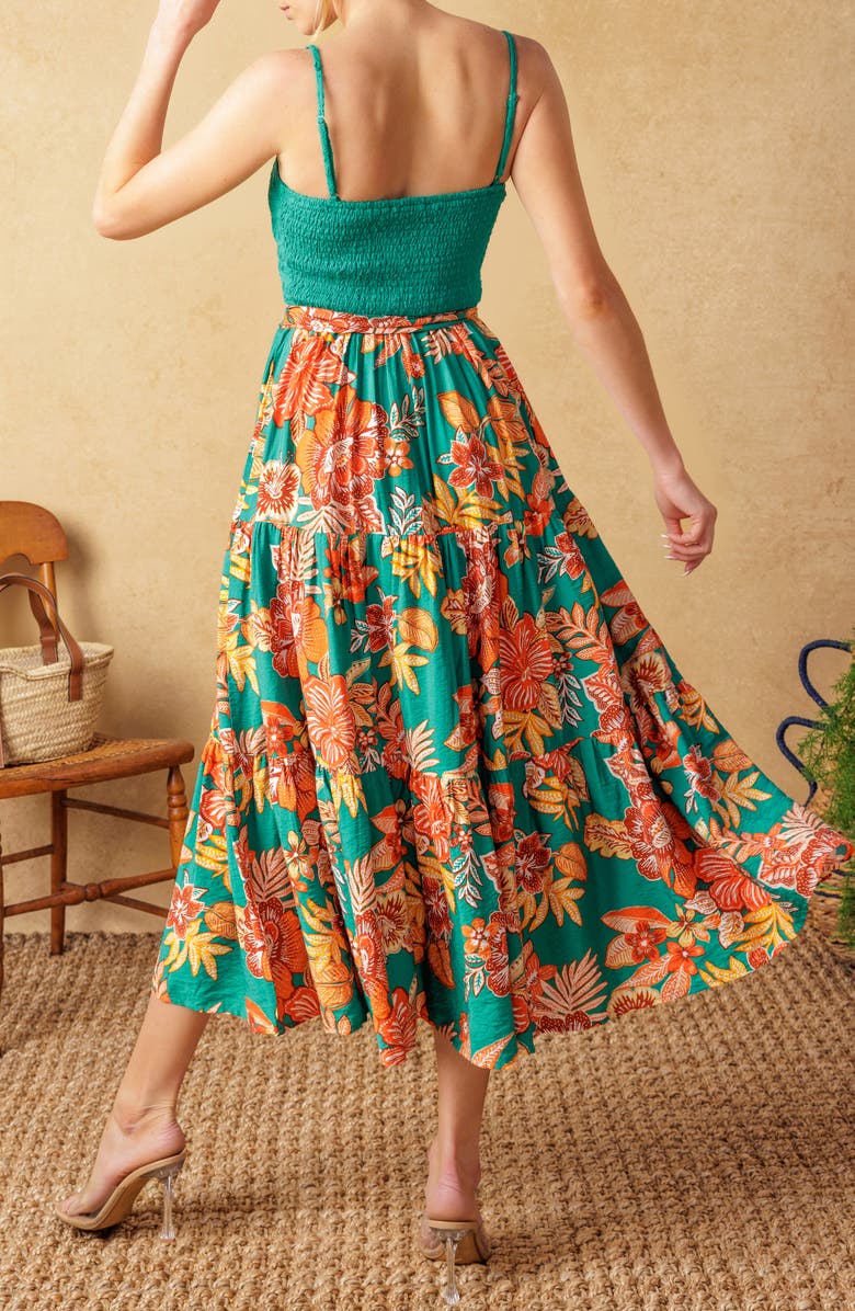 FLYING TOMATO Embroidered Eyelet Floral Skirt Sundress, Alternate, color, 