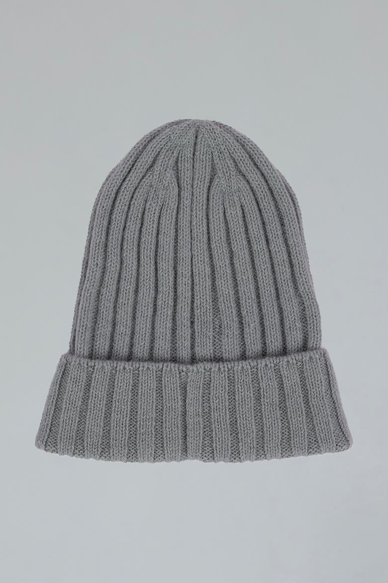 Ribbed Beanie, Main, color, GREY HEATHER