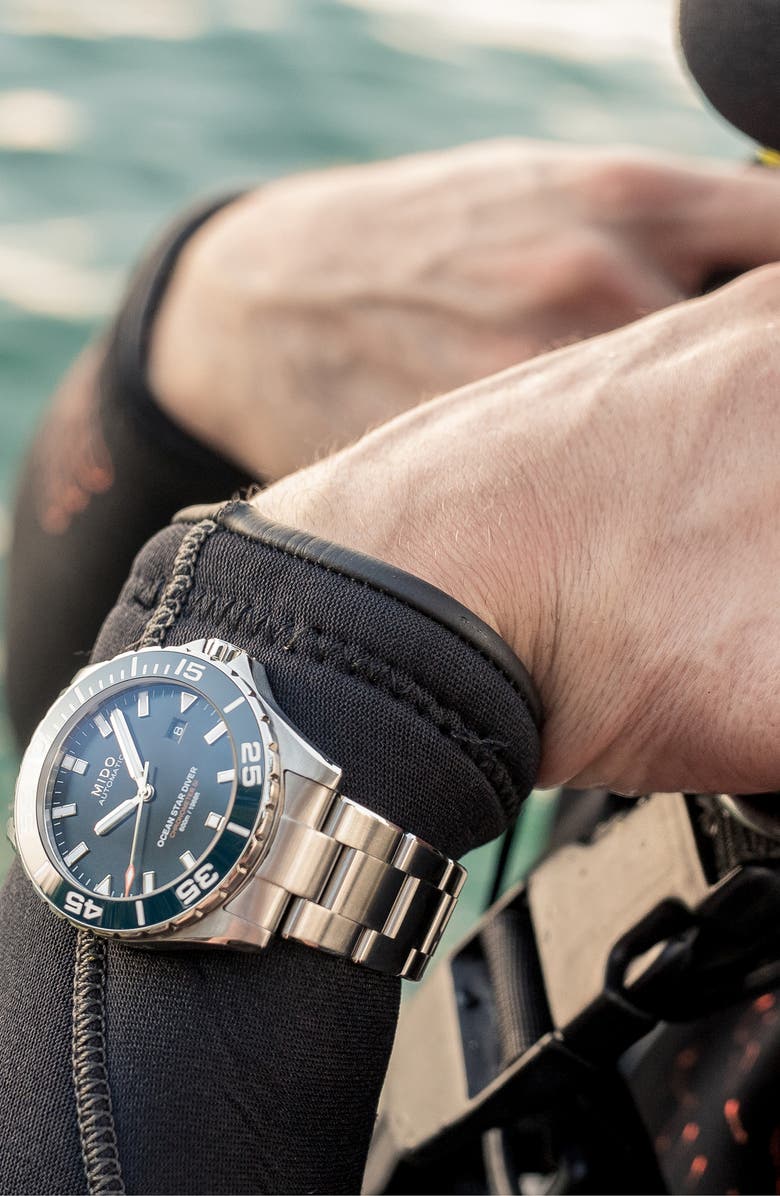 MIDO Ocean Star Diver Automatic Bracelet Watch, 43.5mm, Alternate, color, 