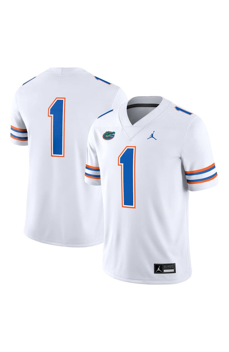 Jordan Brand Men's Jordan Brand #1 White Florida Gators Game Jersey, Main, color, White