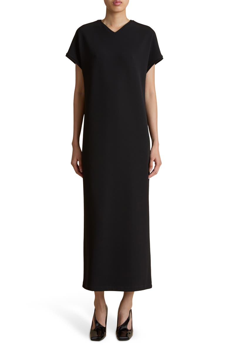 Khaite Webster Dolman Sleeve Satin Dress, Main, color,