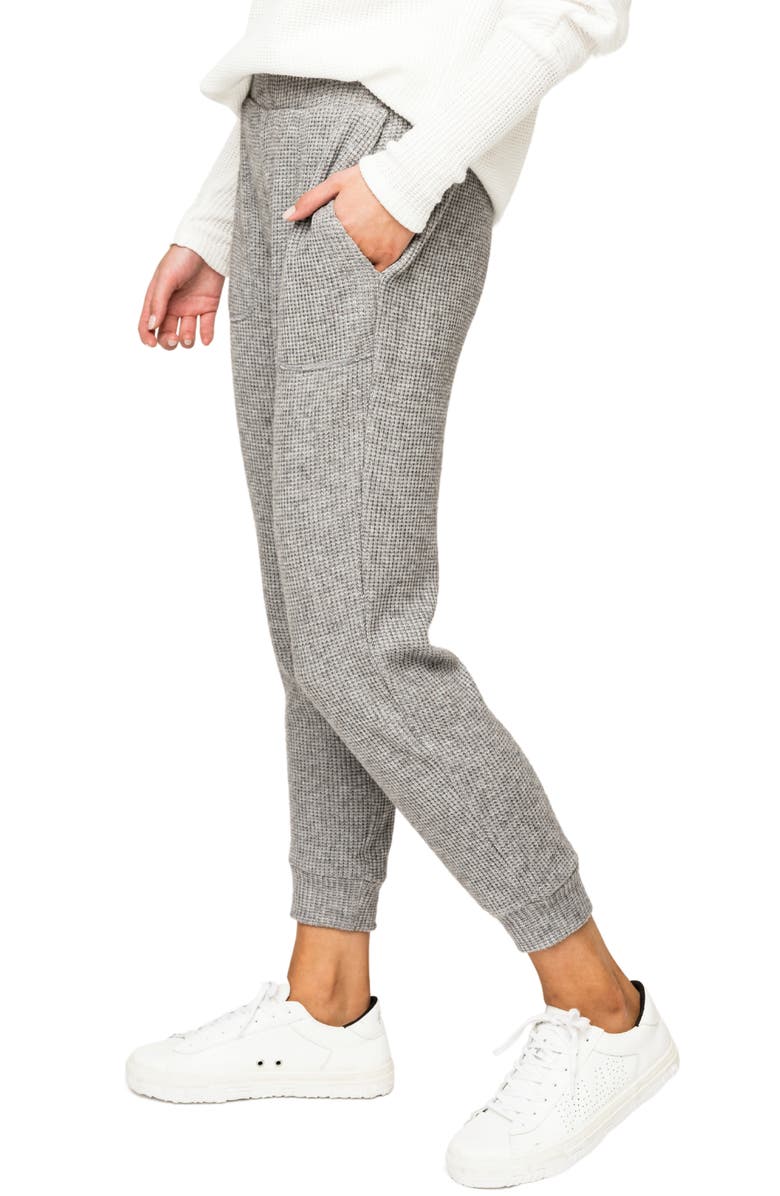 GIBSONLOOK Thermal Knit Pocket Crop Joggers, Alternate, color, 