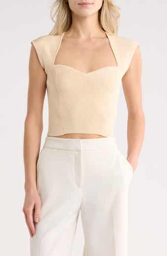 Simkhai Abia Ribbed Crop Top