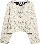 YanYan June Boxy Jacquard Cardigan