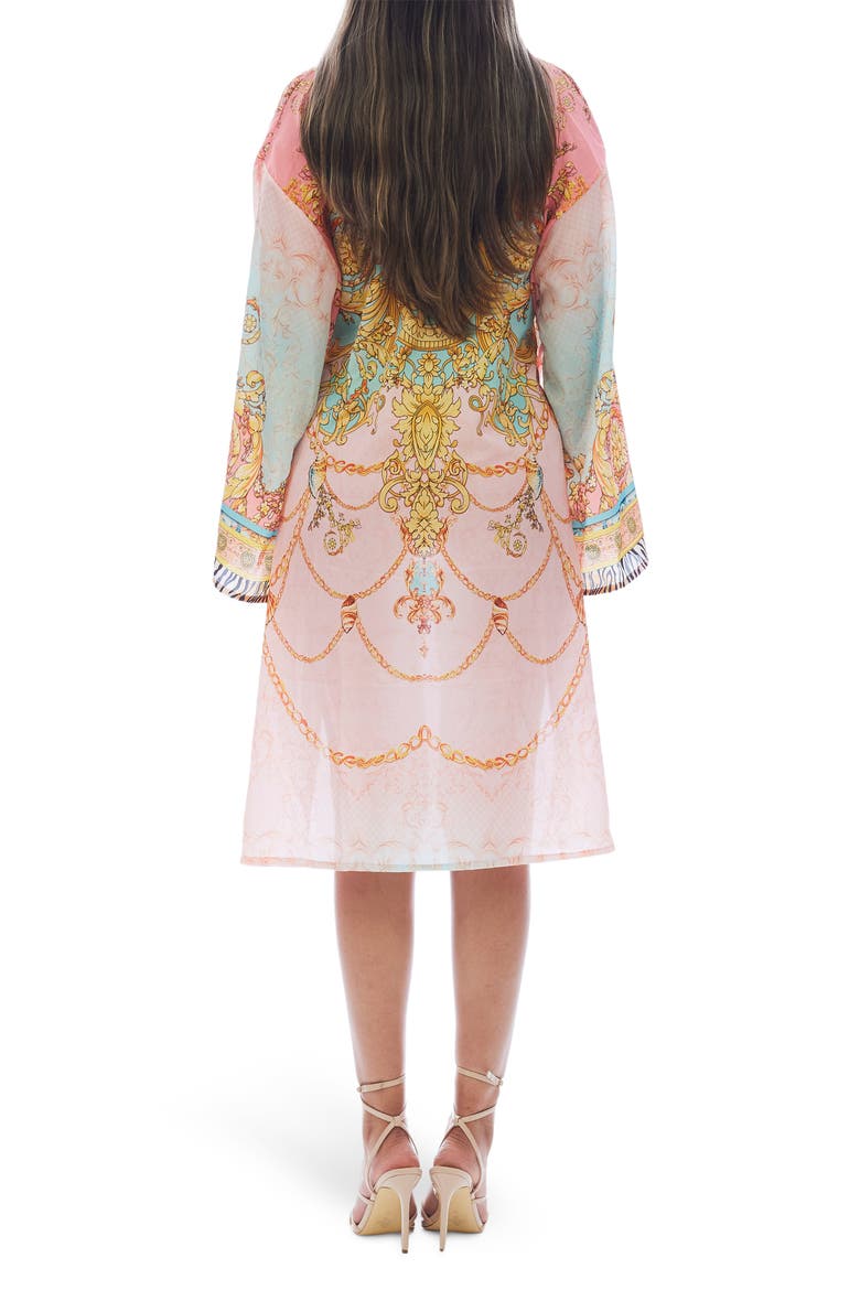 Print Cover-Up Duster, Alternate, color, PINK