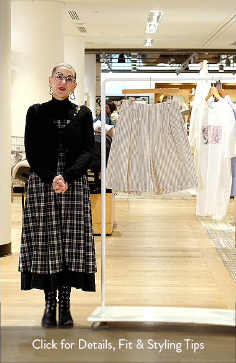 Ambrosia Stripe Organic Cotton Shorts, sales video thumbnail