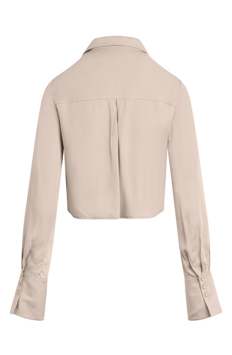 Favorite Daughter The Cropped Lily Print Top, Alternate, color, Dusty Pink