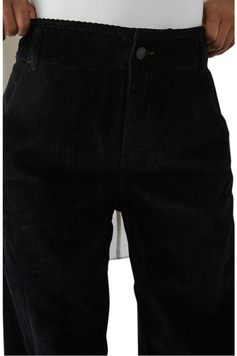 We the Free Harlow Wide Leg Corduroy Pants, Alternate, color, BLACK