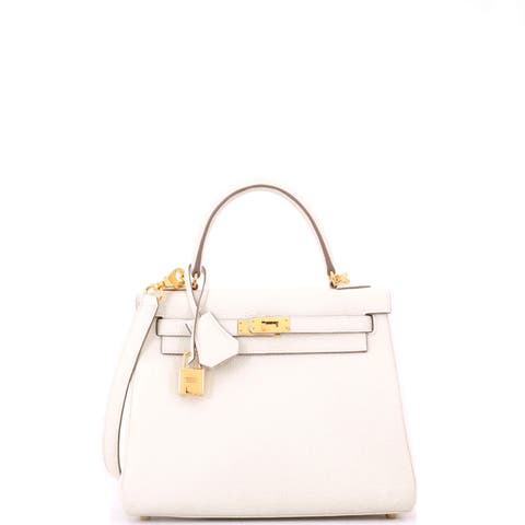 Kelly Handbag Light Togo with Gold Hardware 25