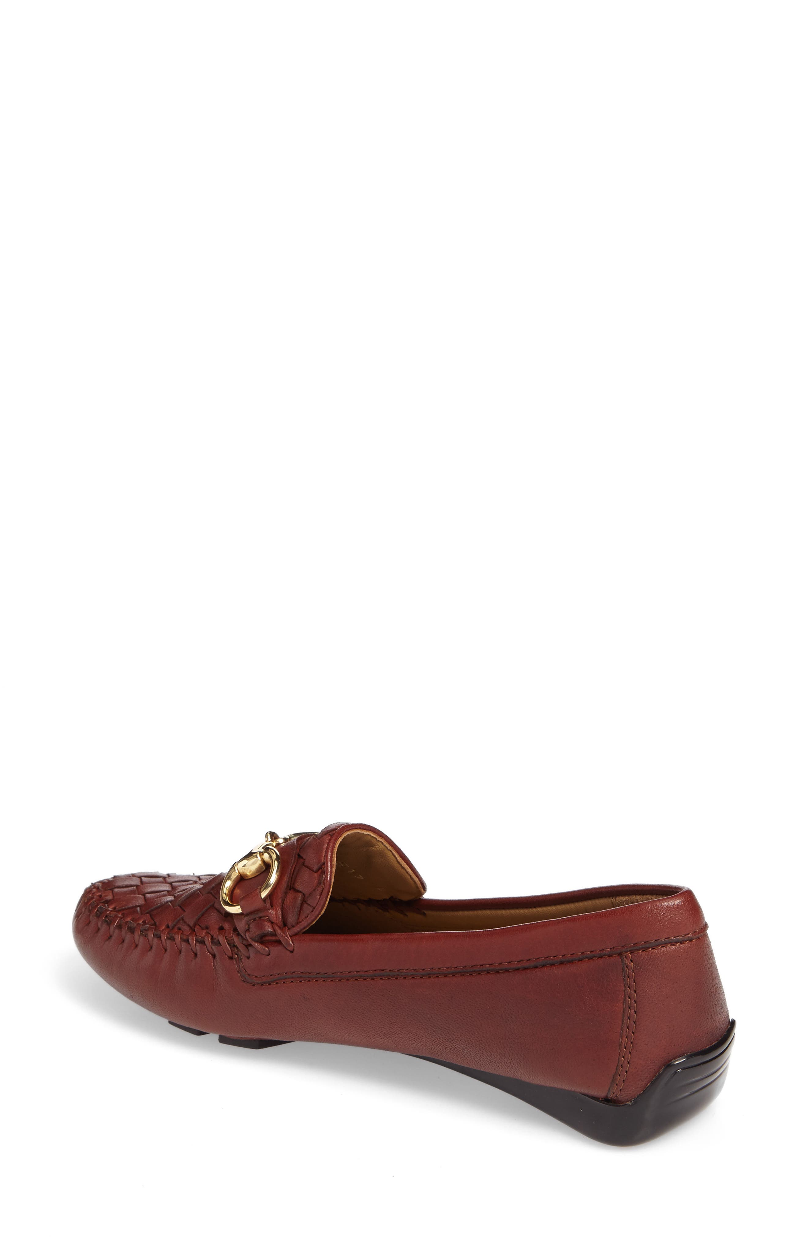 Perlata Driving Shoe, Alternate, color, VINTAGE LUGGAGE LEATHER