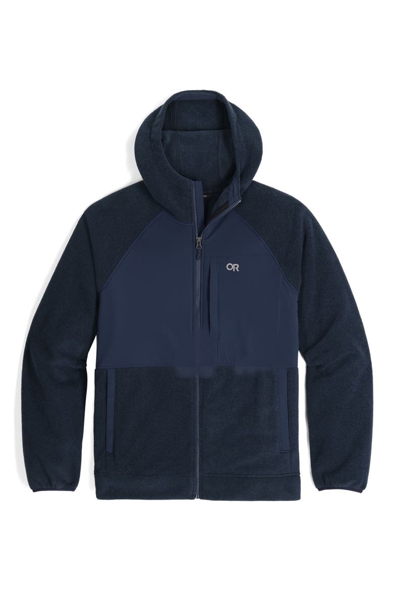 Polartec 200 Hooded Jacket, Alternate, color, DARK NAVY HEATHER