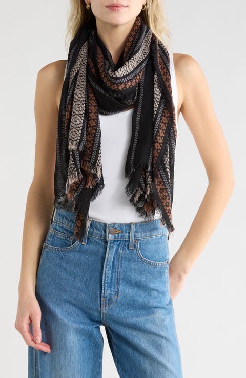 Geometric Stripe Scarf