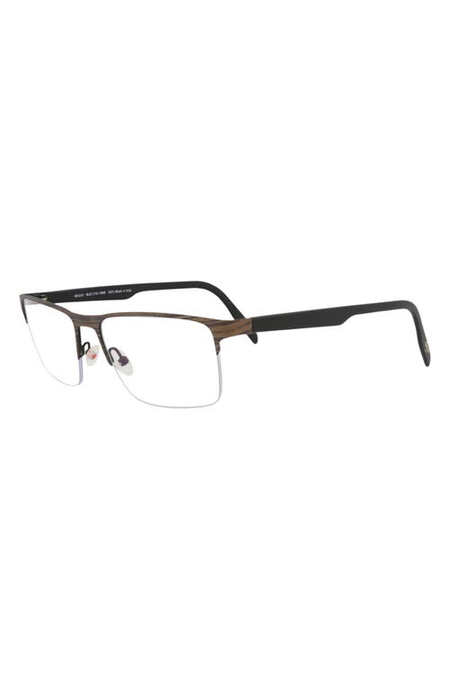 Maui Jim Core Optical 55mm Square Semi Rimless Reading Glasses In Black