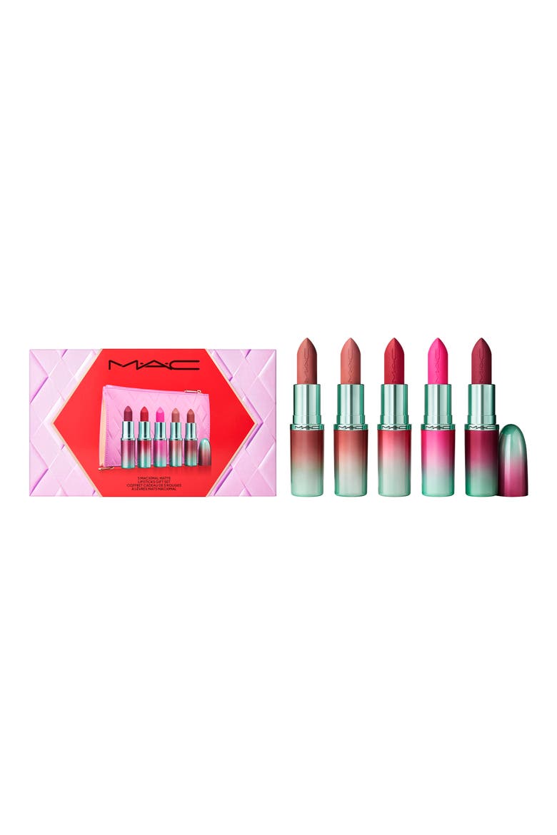 Less is Bore 5-Piece Full-Size Matte Lipstick Gift Set (Limited Edition) $125 Value, Main, color, PINK MULTI