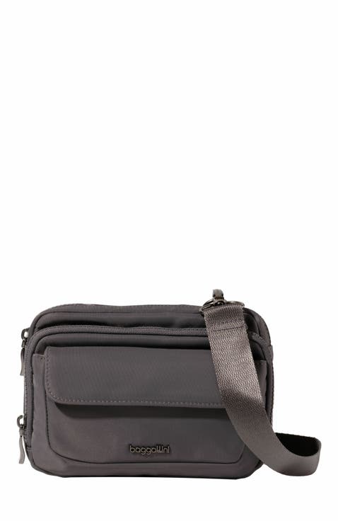 Modern Double Zip Crossbody Bag