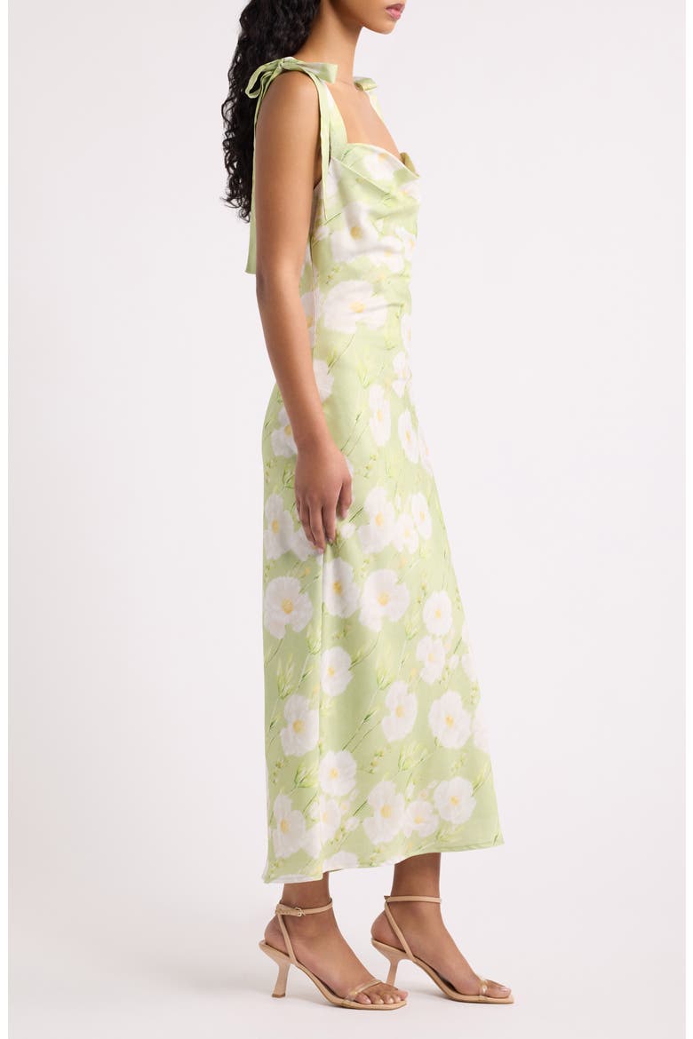 Sabine Sleeveless Midi Sundress, Alternate, color, LIGHT GREEN FLORAL
