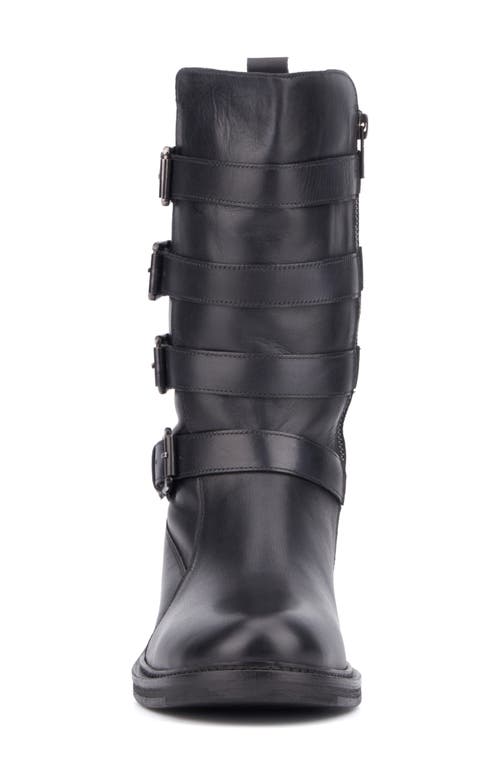 Vintage Foundry Ulan Moto Boot In Black
