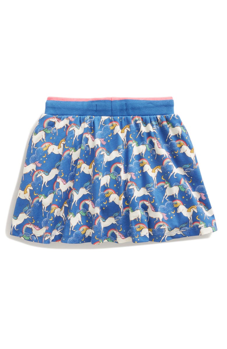 Mini Boden Kids' Unicorn Print Jersey Skort, Alternate, color,