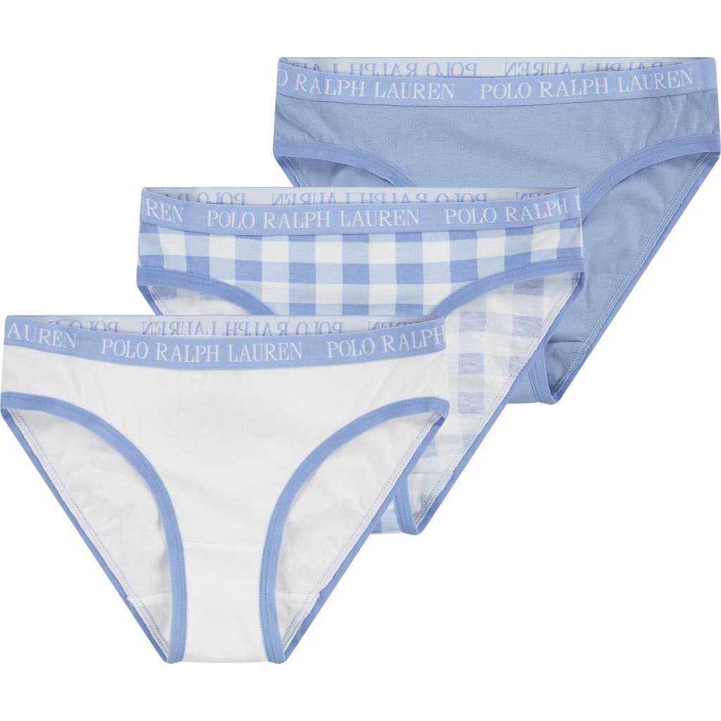 Ralph Lauren Kids' Assorted 3-pack Bikini Briefs In Blue