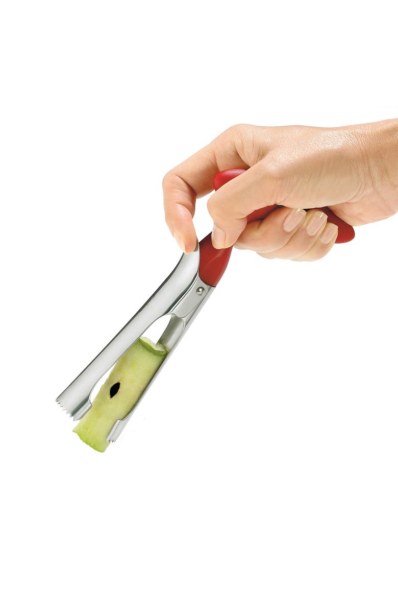CUISIPRO Easy Release Apple Corer, Alternate, color, Red