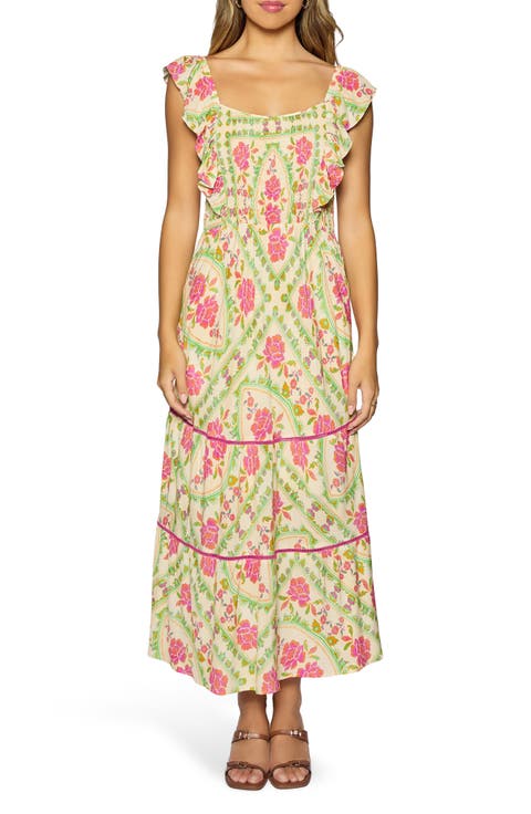 Fiesta Flora Midi Dress