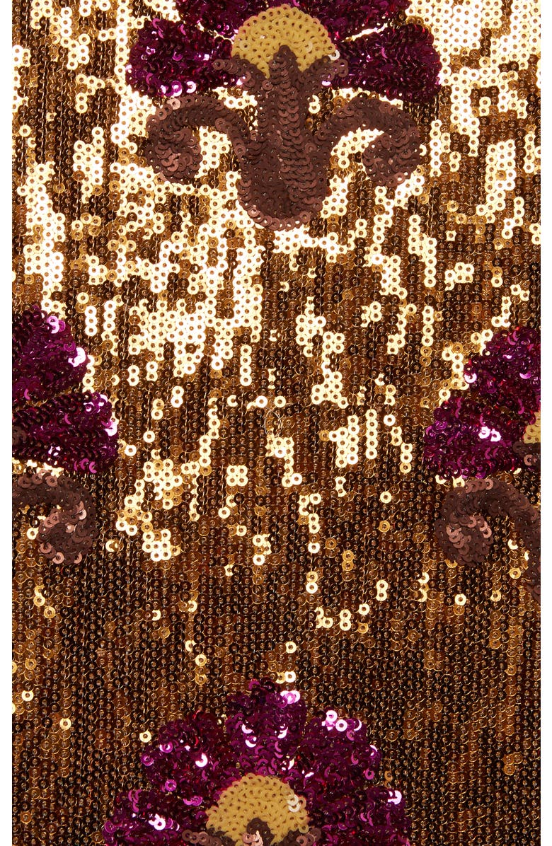 La DoubleJ Super Swing Dress Textured Sequins Rust, Alternate, color, Textured Sequins Rust