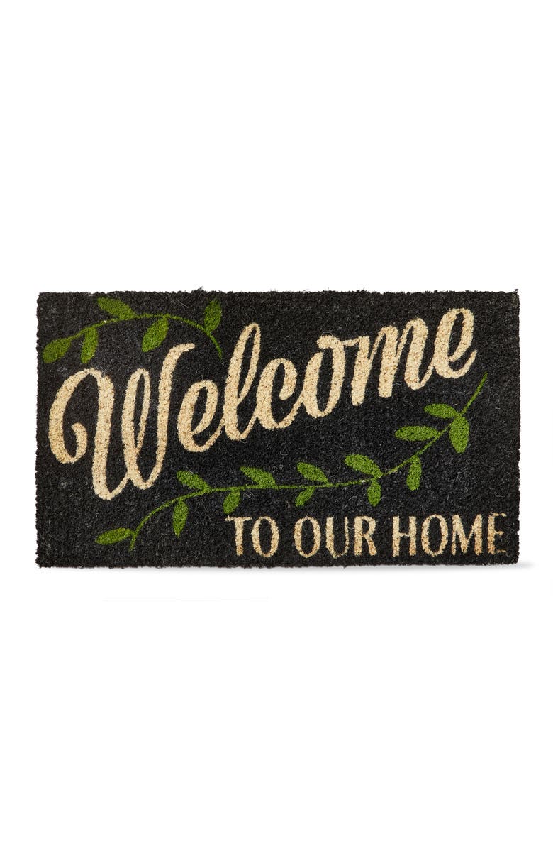tag Welcome To Our Home Coir Mat Multi Coir Everyday, Main, color, Green