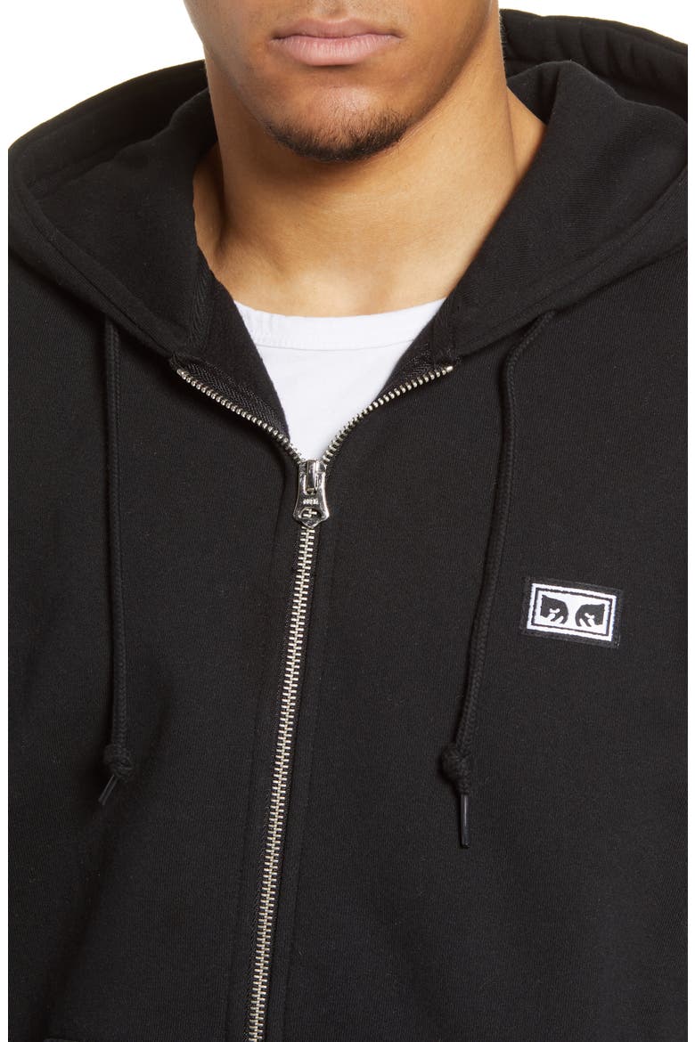 All Eyez II Zip Hoodie, Alternate, color, BLACK