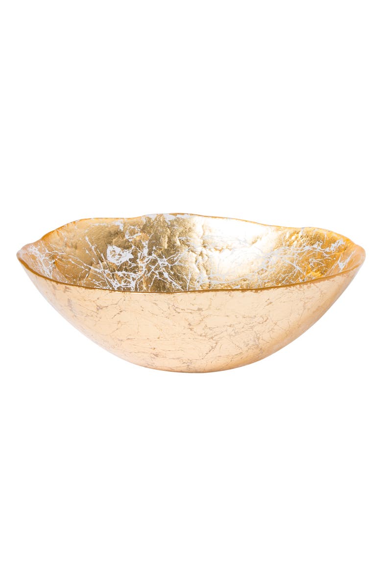 VIETRI Moon Glass Bowl, Alternate, color, Gold
