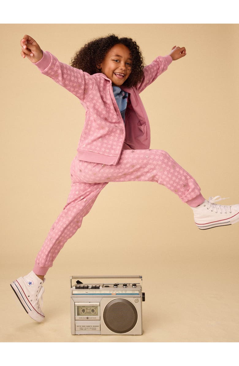 Tea Collection Going Places Joggers, Alternate, color, Metallic Stars