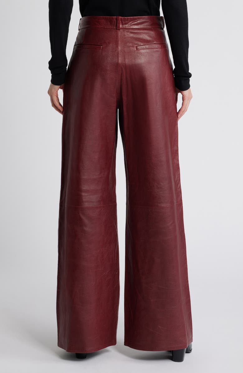 FRAME The Wide Leg Leather Trousers, Alternate, color, 