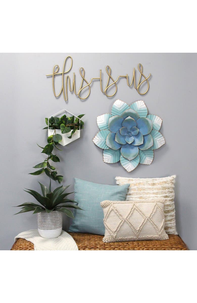 STRATTON HOME DECOR This Is Us Metal Script Wall Art, Alternate, color,