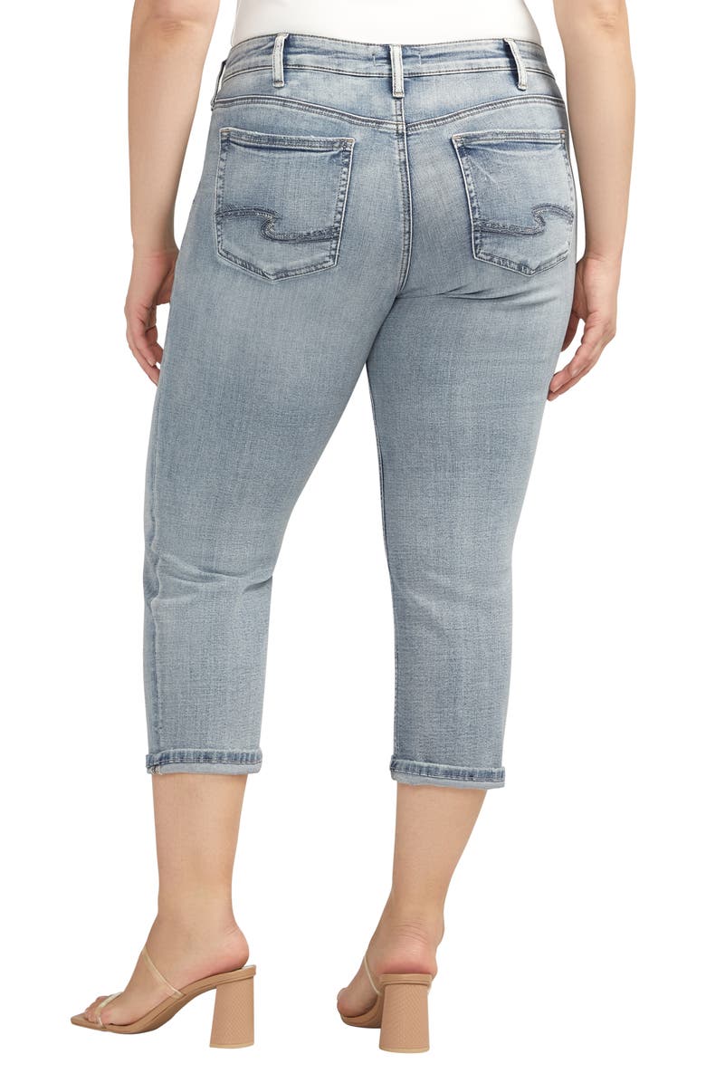 Silver Jeans Co. Suki Cuff Capri Jeans, Alternate, color, 