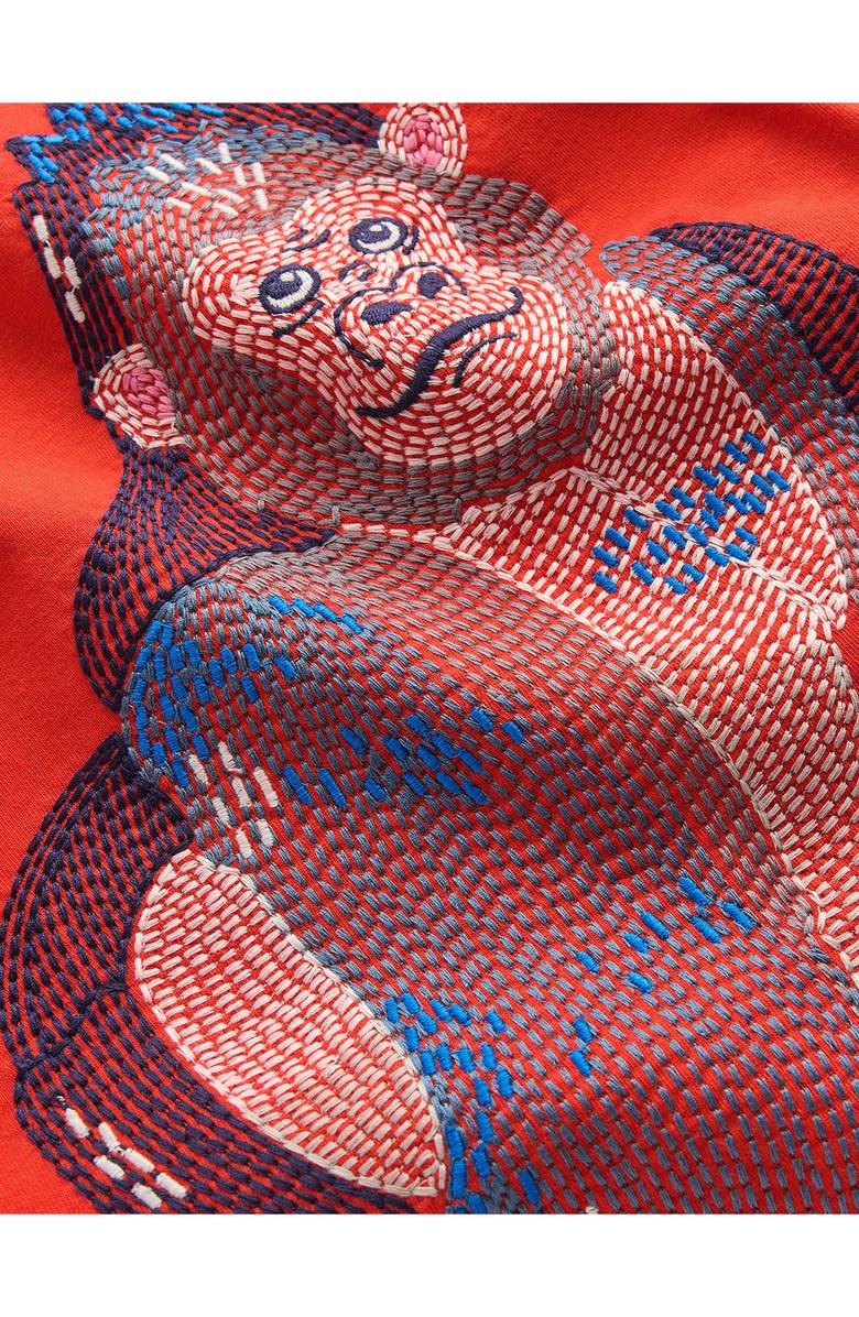 Mini Boden Kids' Superstitch Fiesta Gorilla Cotton T-Shirt, Alternate, color, Fiesta Gorilla