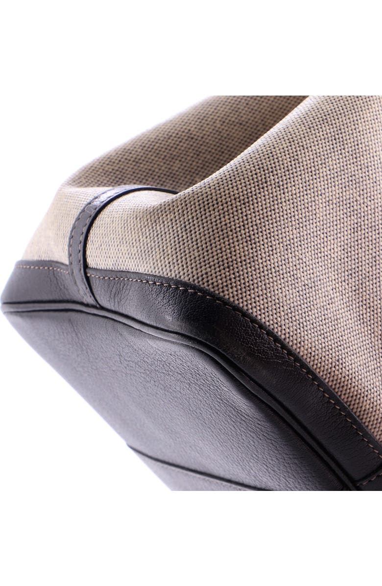 Pre-Owned Hermes Garden Party Tote Toile and Leather 36, Alternate, color, Noir