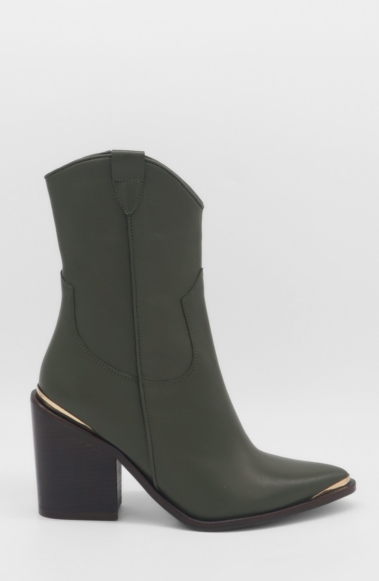 STIVALI NEW YORK Compostezza Western Cowboy Boots, Alternate, color, Olive