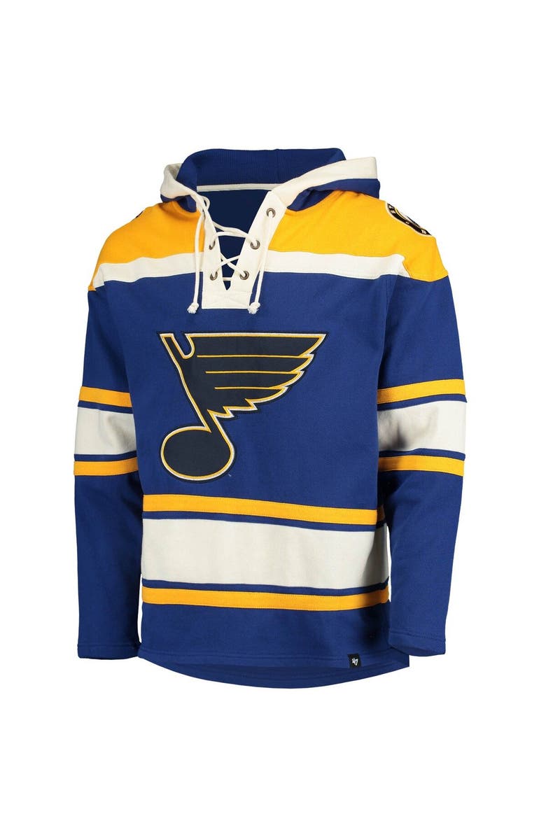 '47 Men's '47 Blue St. Louis Blues Superior Lacer Team Pullover Hoodie, Alternate, color,