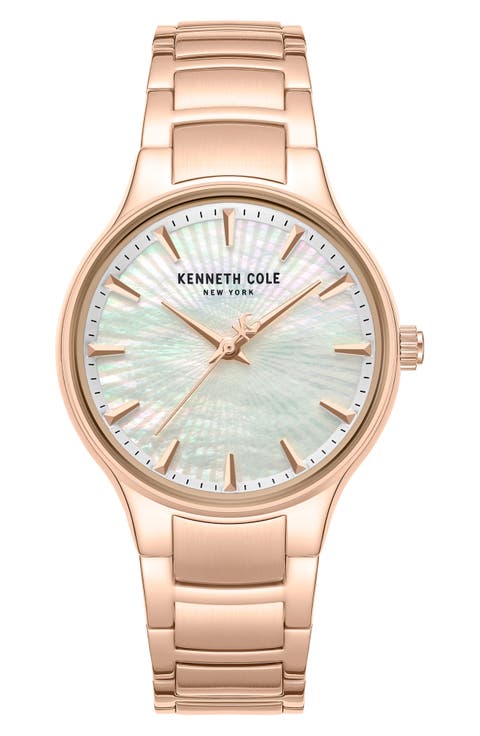 Mother-of-Pearl Dial Bracelet Watch, 34mm