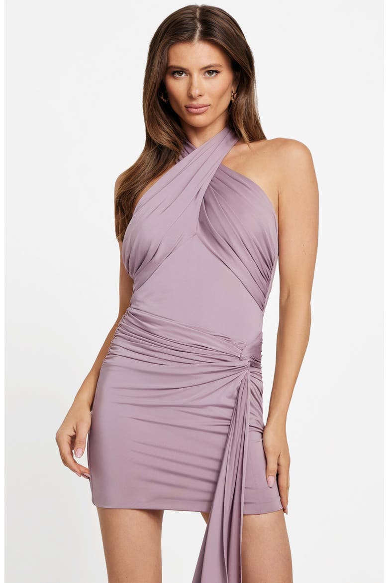 Olivia Cross Front Halter Top, Alternate, color, PURPLE