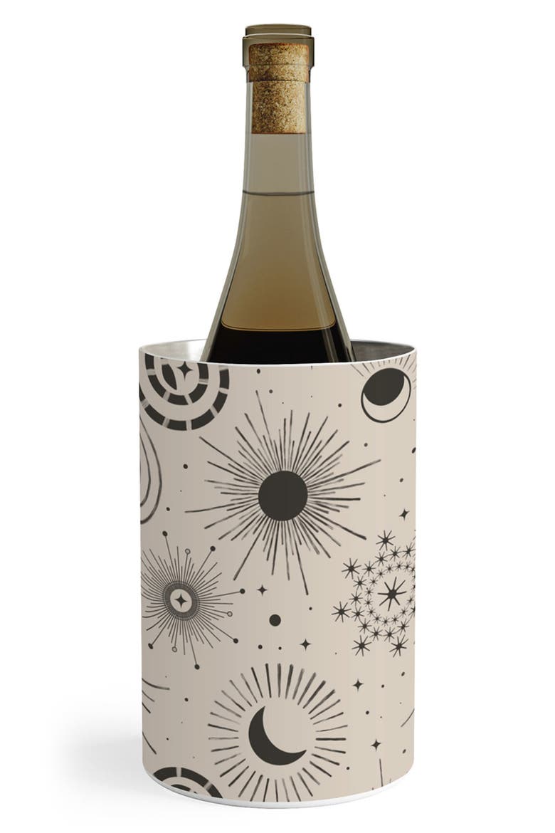Holiday Moon & Sun Wine Chiller, Main, color, BEIGE