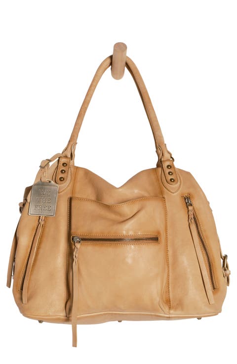 We The Free Emerson Lambskin Leather Tote